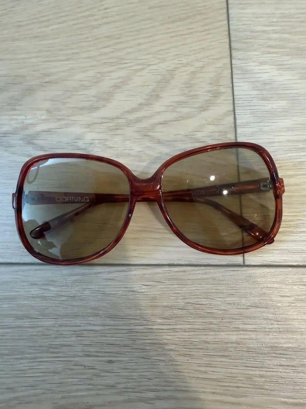 Vintage Corning 2131S Tortoise Butterfly Sunglasses Frames Made in Korea
